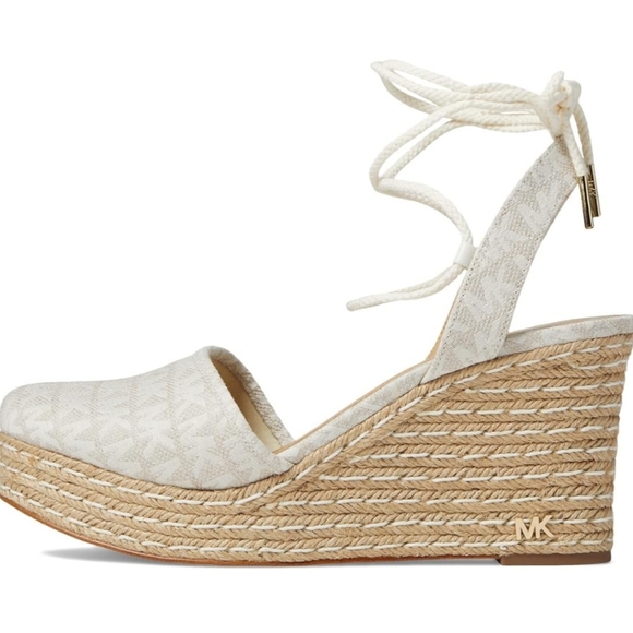 Michael Kors Margie Closed Toe Wedge Natural 11 M - Picture 4 of 6